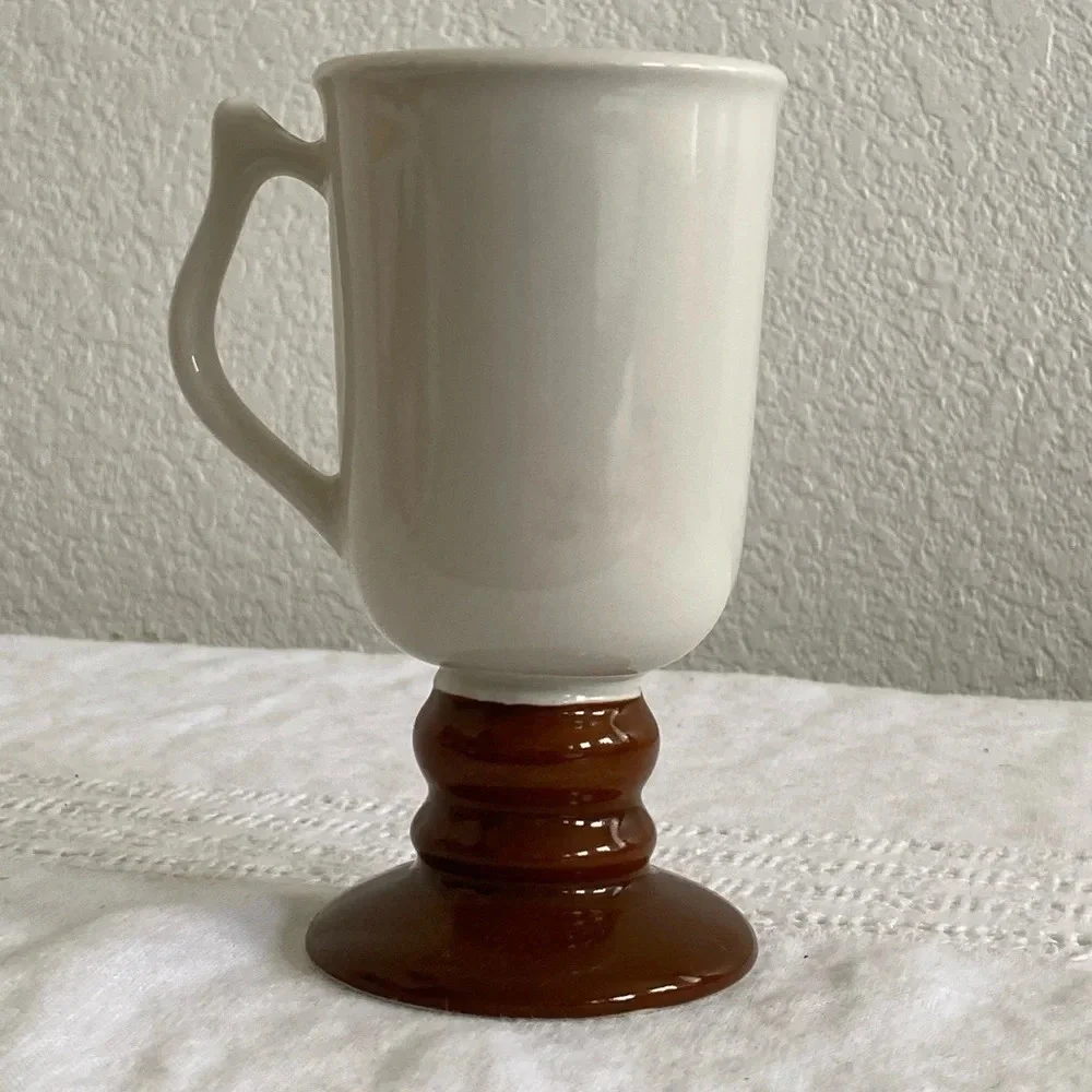 Vintage 1970's 3 Ceramic Irish Coffee Mugs Made in the USA by HALL 1273